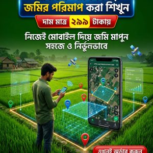 মোবাইল অ্যাপস দিয়ে জমি মাপুন